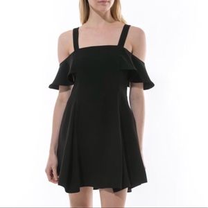 Cold Shoulder Black Dress